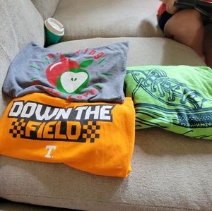 3 XL volunteer event shirts, good condition